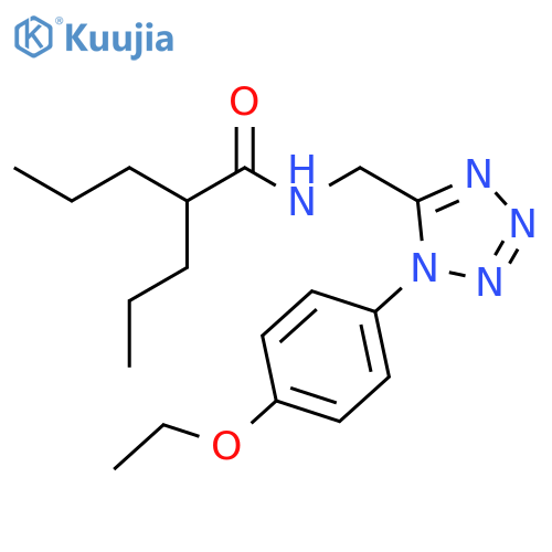 N-{[1-(4-ethoxyphenyl)-1H-1,2,3,4-tetrazol-5-yl]methyl}-2-propylpentanamide structure