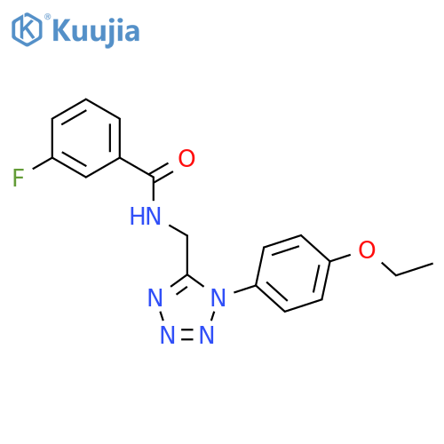 N-{[1-(4-ethoxyphenyl)-1H-1,2,3,4-tetrazol-5-yl]methyl}-3-fluorobenzamide structure