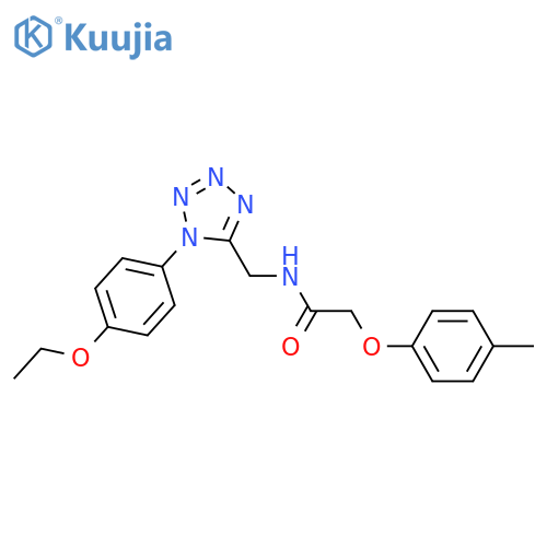N-{[1-(4-ethoxyphenyl)-1H-1,2,3,4-tetrazol-5-yl]methyl}-2-(4-methylphenoxy)acetamide structure