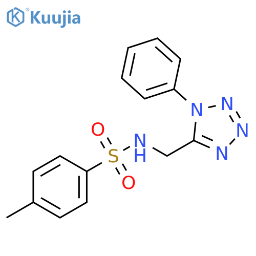 4-methyl-N-[(1-phenyl-1H-1,2,3,4-tetrazol-5-yl)methyl]benzene-1-sulfonamide structure