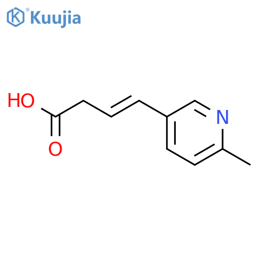4-(6-methyl-3-pyridinyl)-3-Butenoic acid structure