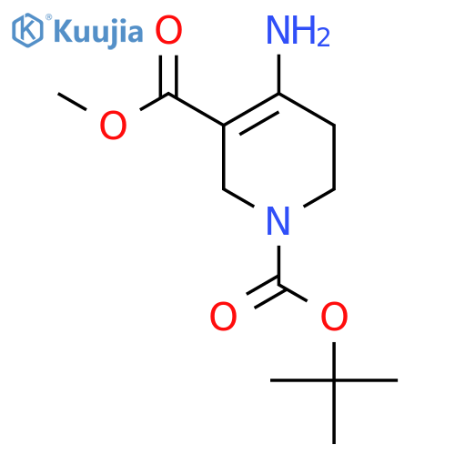 1-tert-Butyl 3-methyl 4-amino-5,6-dihydropyridine-1,3(2H)-dicarboxylate structure
