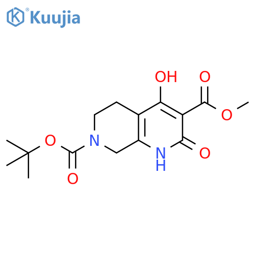 Methyl 7-Boc-4-hydroxy-2-oxo-1,2,5,6,7,8-hexahydro-1,7-naphthyridine-3-carboxylate structure