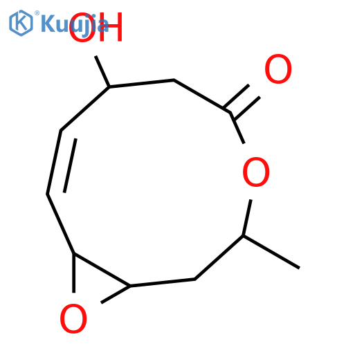 4,11-Dioxabicyclo[8.1.0]undec-8-en-5-one, 7-hydroxy-3-methyl-, (1S,3R,7R,8Z,10R)- structure