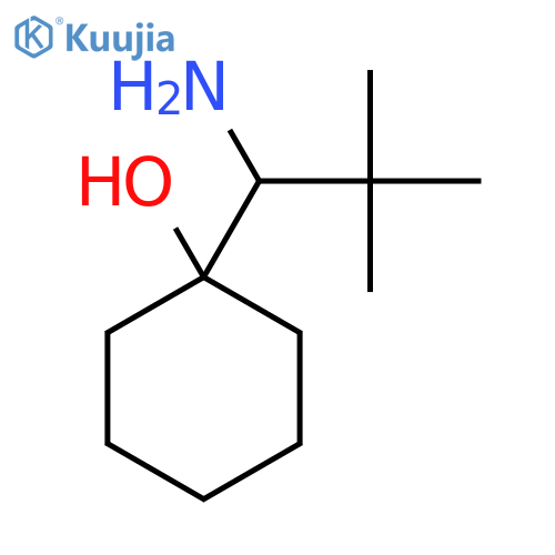 1-(1-amino-2,2-dimethylpropyl)cyclohexan-1-ol structure