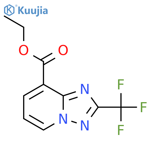 Ethyl 2-(trifluoromethyl)-[1,2,4]triazolo[1,5-A]pyridine-8-carboxylate structure