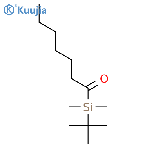 Silane, (1,1-dimethylethyl)dimethyl(1-oxoheptyl)- structure