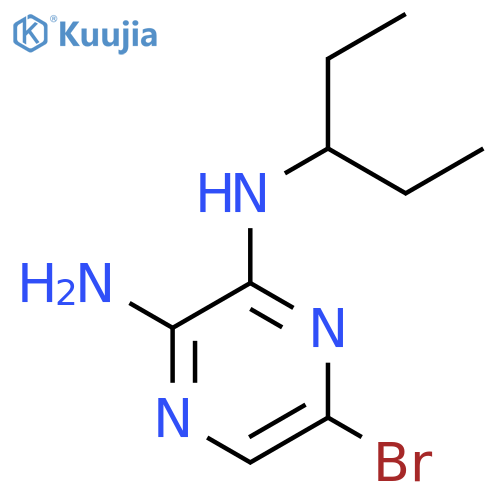 6-Bromo-n2-(pentan-3-yl)pyrazine-2,3-diamine structure