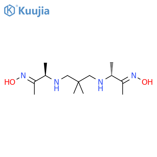 2-Butanone,3,3'-[(2,2-dimethyl-1,3-propanediyl)diimino]bis-, 2,2'-dioxime,(2E,2'E,3R,3'R)-rel- structure