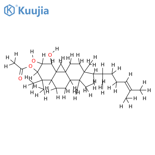 3beta-acetoxycycloartan-24-ene-1alpha,2alpha-diol structure