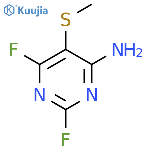 4-Pyrimidinamine, 2,6-difluoro-5-(methylthio)- structure
