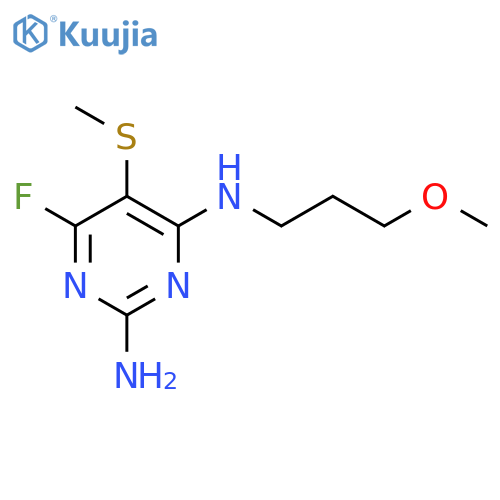 2,4-Pyrimidinediamine, 6-fluoro-N4-(3-methoxypropyl)-5-(methylthio)- structure