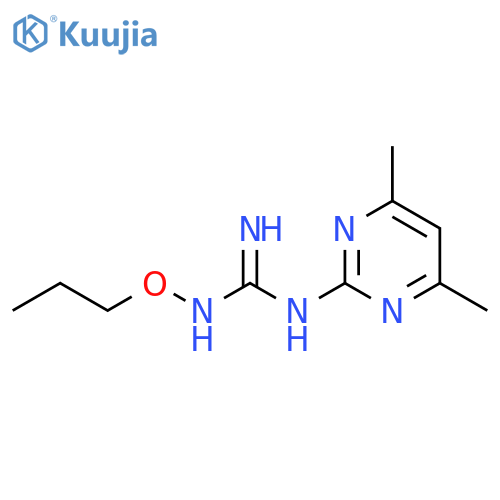 Guanidine, N-(4,6-dimethyl-2-pyrimidinyl)-N'-propoxy- structure