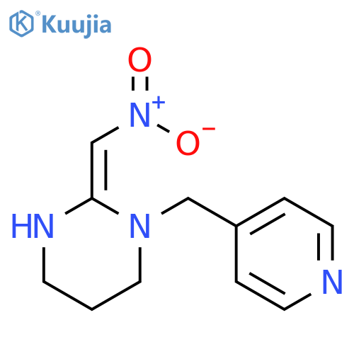 Pyrimidine, hexahydro-2-(nitromethylene)-1-(4-pyridinylmethyl)- structure
