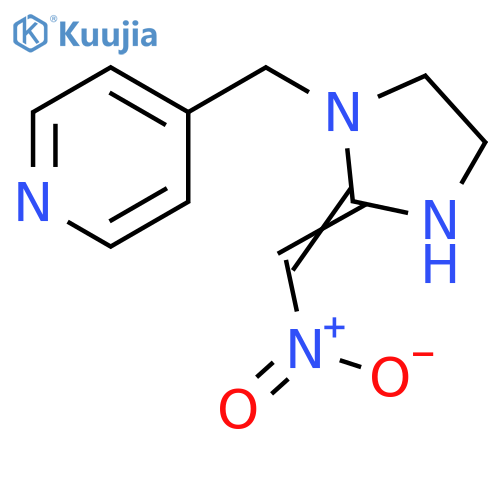 Pyridine, 4-[[2-(nitromethylene)-1-imidazolidinyl]methyl]- structure
