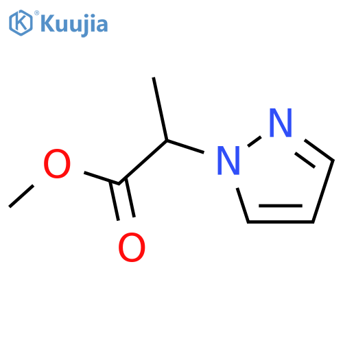 methyl 2-(1H-pyrazol-1-yl)propanoate structure