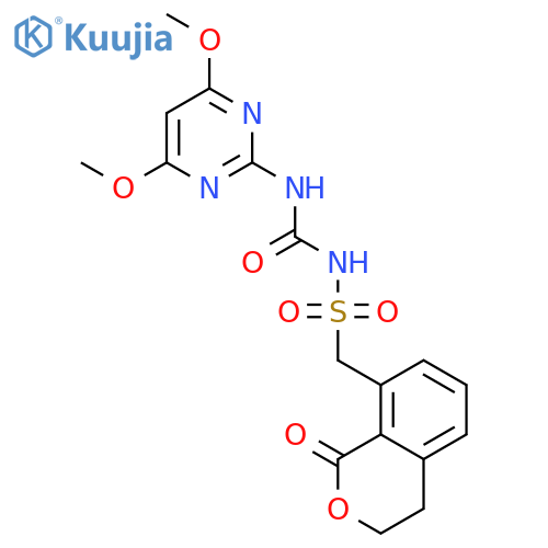 1H-2-Benzopyran-8-methanesulfonamide, N-[[(4,6-dimethoxy-2-pyrimidinyl)amino]carbonyl]-3,4-dihydro-1-oxo- structure