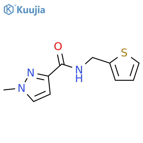 1-methyl-N-(thien-2-ylmethyl)-1H-pyrazole-3-carboxamide structure