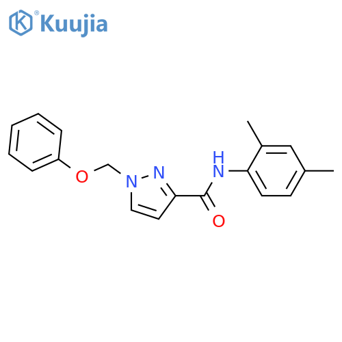 1-Phenoxymethyl-1H-pyrazole-3-carboxylic acid (2,4-dimethyl-phenyl)-amide structure