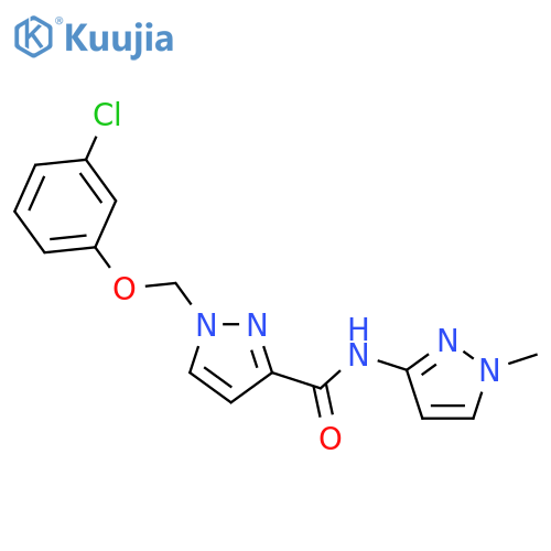<br>1-(3-Chloro-phenoxymethyl)-1H-pyrazole-3-carboxylic acid (1-methyl-1H-pyraz ol-3-yl)-amide structure