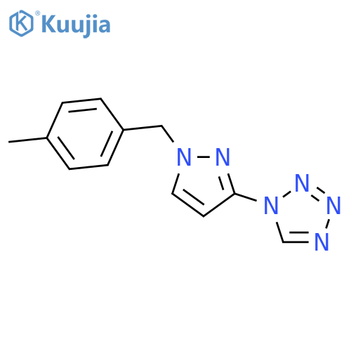 1-[1-(4-Methyl-benzyl)-1H-pyrazol-3-yl]-1H-tetrazole structure