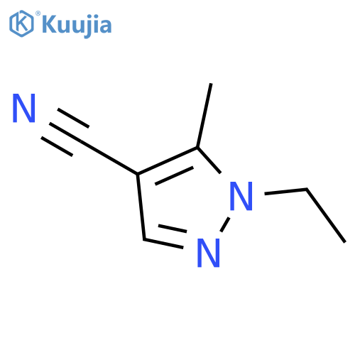 1-Ethyl-5-methyl-1H-pyrazole-4-carbonitrile structure