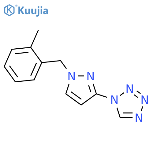 1-[1-(2-Methyl-benzyl)-1H-pyrazol-3-yl]-1H-tetrazole structure