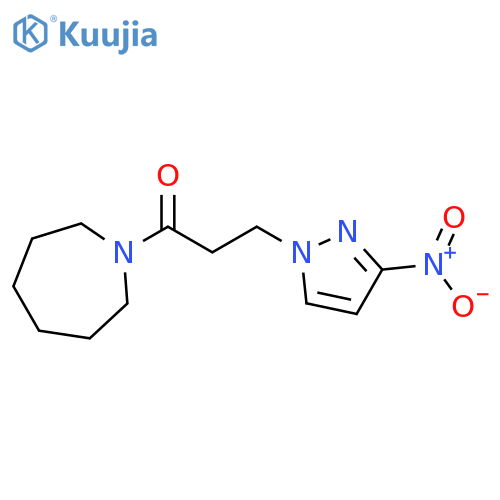 1-Azepan-1-yl-3-(3-nitro-pyrazol-1-yl)-propan-1-one structure
