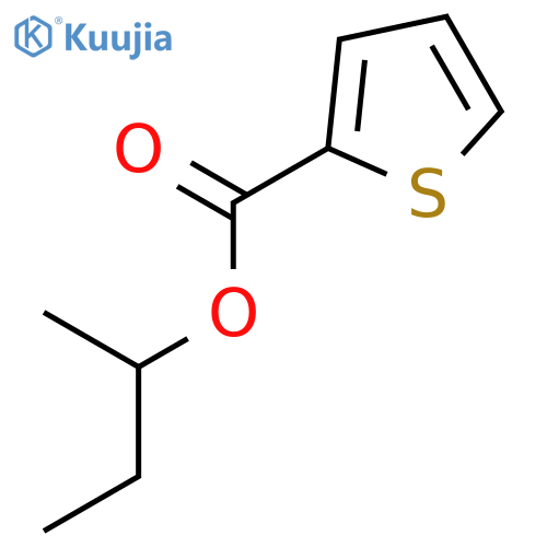 2-Thiophenecarboxylic acid, 1-methylpropyl ester structure