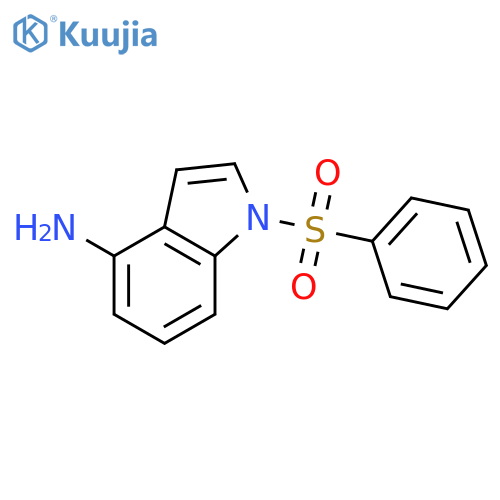 1H-Indol-4-amine,1-(phenylsulfonyl)- structure