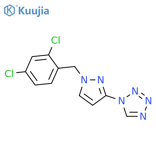 1-[1-(2,4-Dichloro-benzyl)-1H-pyrazol-3-yl]-1H-tetrazole structure