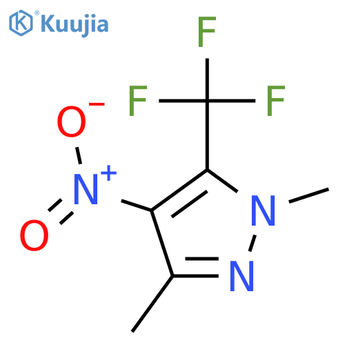 1,3-dimethyl-4-nitro-5-(trifluoromethyl)-1H-pyrazole structure