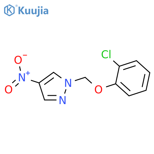 1-((2-Chlorophenoxy)methyl)-4-nitro-1H-pyrazole structure
