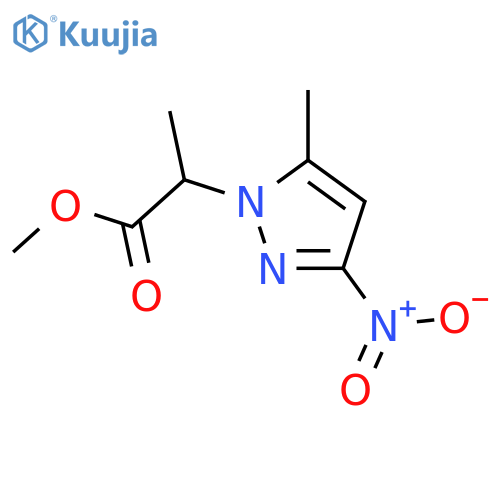 methyl 2-(5-methyl-3-nitro-1H-pyrazol-1-yl)propanoate structure