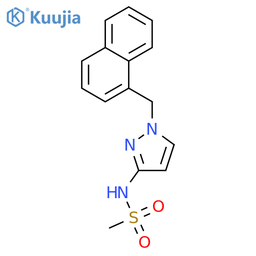 N-(1-Naphthalen-1-ylmethyl-1H-pyrazol-3-yl)-methanesulfonamide structure