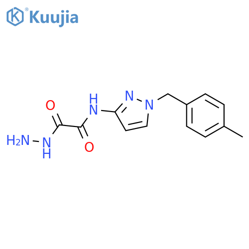 2-Hydrazino-N-[1-(4-methyl-benzyl)-1H-pyrazol-3-yl]-2-oxo-acetamide structure