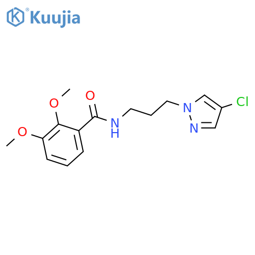 N-[3-(4-Chloro-pyrazol-1-yl)-propyl]-2,3-dimethoxy-benzamide structure