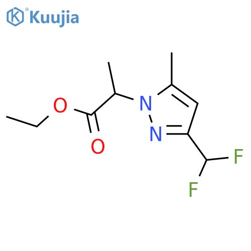 ethyl 2-3-(difluoromethyl)-5-methyl-1H-pyrazol-1-ylpropanoate structure