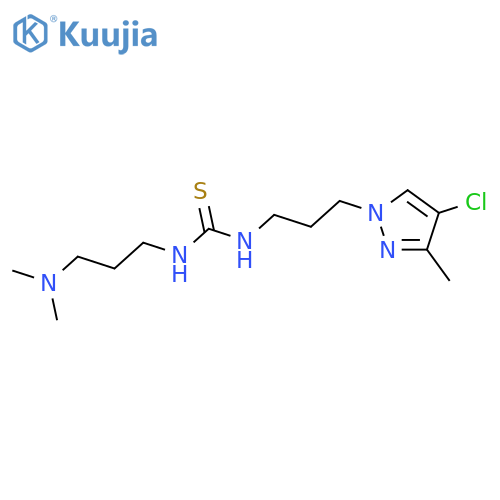 <br>1-[3-(4-Chloro-3-methyl-pyrazol-1-yl)-propyl]-3-(3-dimethylamino-propyl)-th iourea structure
