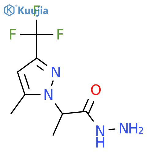 2-5-methyl-3-(trifluoromethyl)-1H-pyrazol-1-ylpropanehydrazide structure