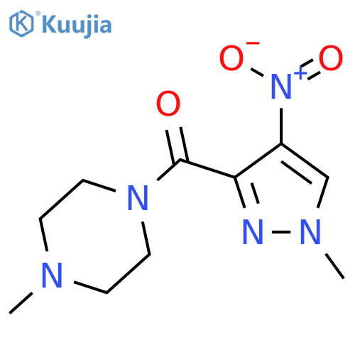 (1-Methyl-4-nitro-1H-pyrazol-3-yl)-(4-methyl-piperazin-1-yl)-methanone structure