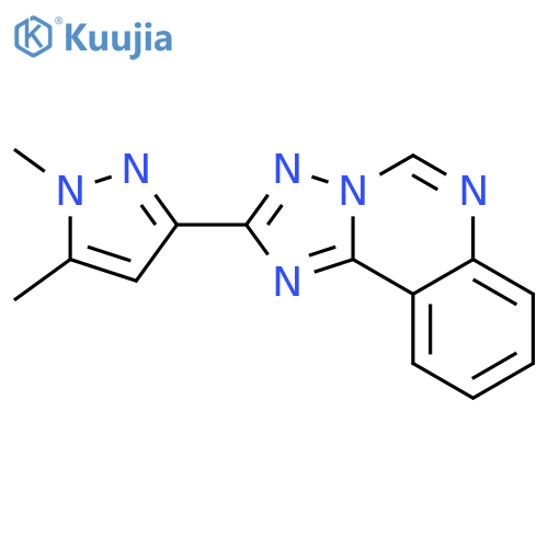 2-(1,5-Dimethyl-1H-pyrazol-3-yl)-[1,2,4]triazolo[1,5-c]quinazoline structure
