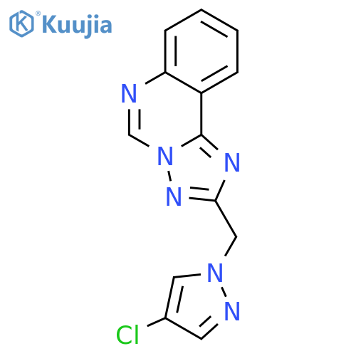 2-(4-Chloro-pyrazol-1-ylmethyl)-[1,2,4]triazolo[1,5-c]quinazoline structure
