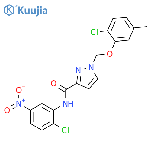 <br>1-(2-Chloro-5-methyl-phenoxymethyl)-1H-pyrazole-3-carboxylic acid (2-chloro -5-nitro-phenyl)-amide structure