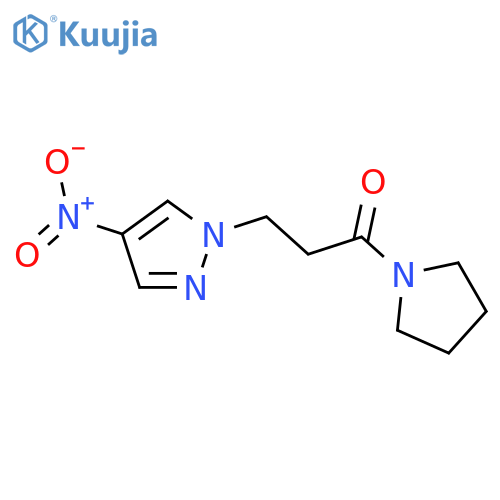 3-(4-Nitro-pyrazol-1-yl)-1-pyrrolidin-1-yl-propan-1-one structure