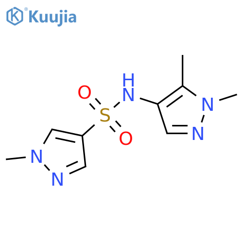 N-(1,5-dimethyl-1H-pyrazol-4-yl)-1-methyl-1H-pyrazole-4-sulfonamide structure