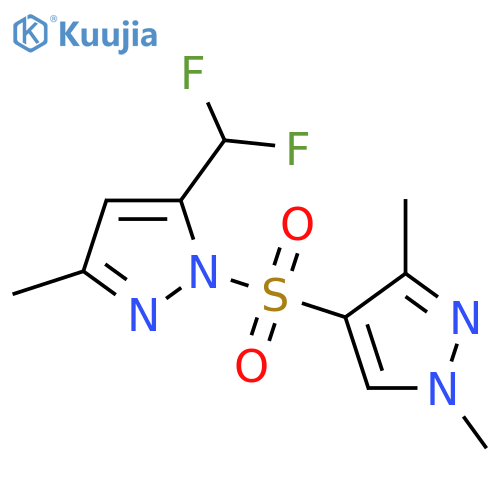 <br>4-{[5-(difluoromethyl)-3-methyl-1H-pyrazol-1-yl]sulfonyl}-1,3-dimethyl-1H-p yrazole structure