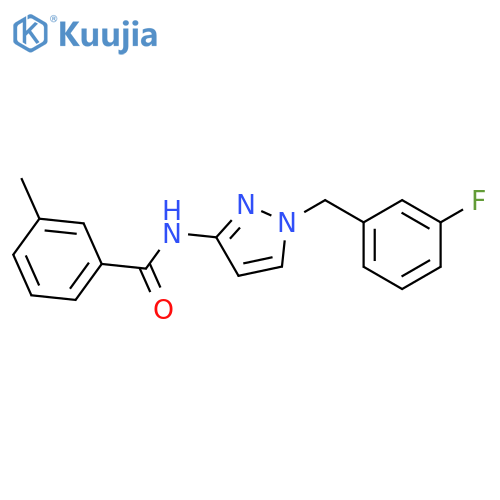 N-[1-(3-Fluoro-benzyl)-1H-pyrazol-3-yl]-3-methyl-benzamide structure