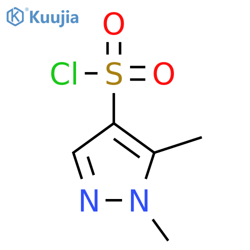1,5-Dimethyl-1H-pyrazole-4-sulfonyl chloride structure