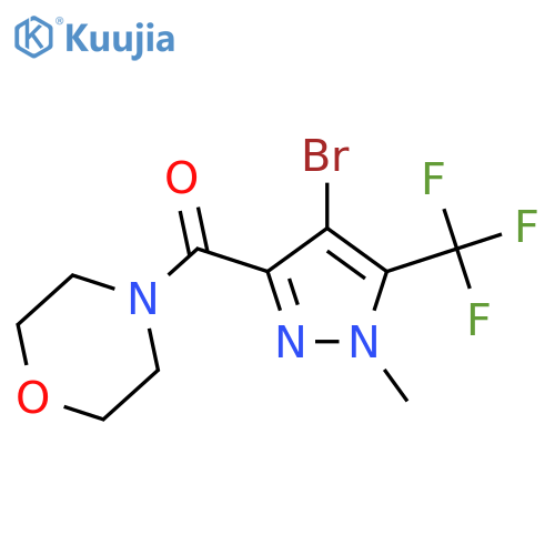 <br>(4-Bromo-1-methyl-5-trifluoromethyl-1H-pyrazol-3-yl)-morpholin-4-yl-methano ne structure